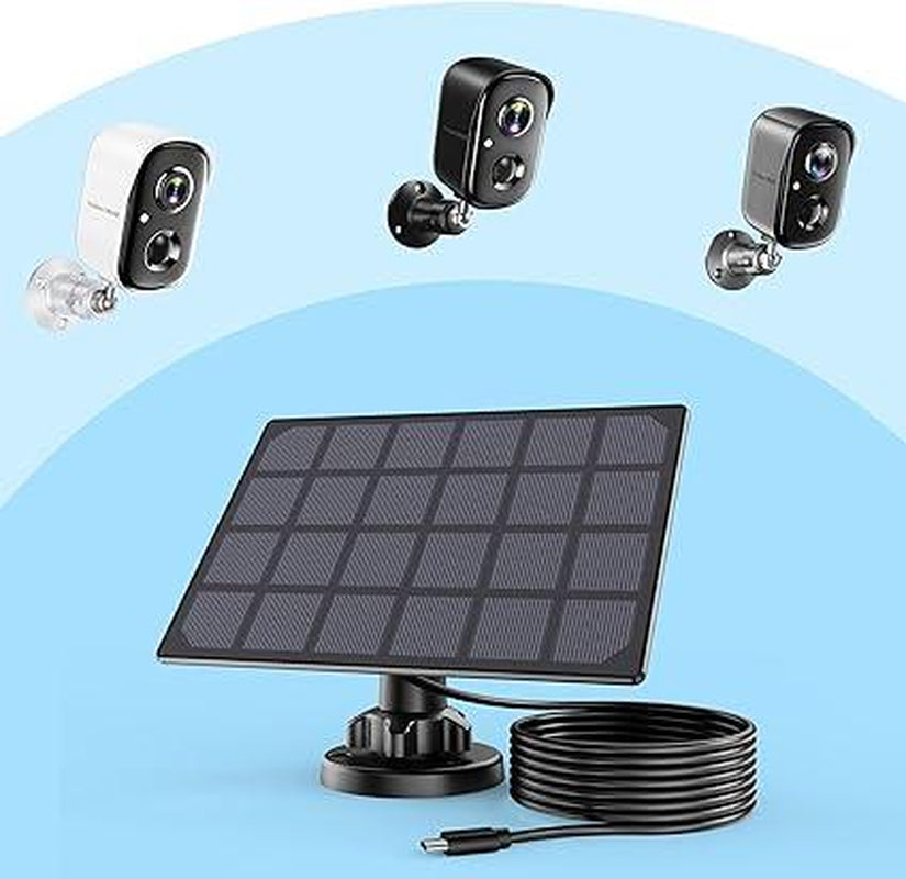 Vision Well Solar Powered Wireless Security Cameras for Home Outdoor , 1080P HD Clear Picture Wifi Security with Spotlight and Two-Way Audio,Eesy to Install