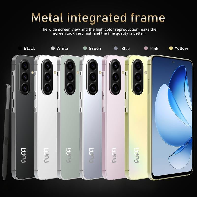 Fuffi-Smartphone Android,6.63 Inch, NFC Unlock, Built-In Stylus Pen, Dual Sim Nano Slot, 4000Mah Battery, 8+16Mp Camera, USB-C Charging Touch Screen Phone