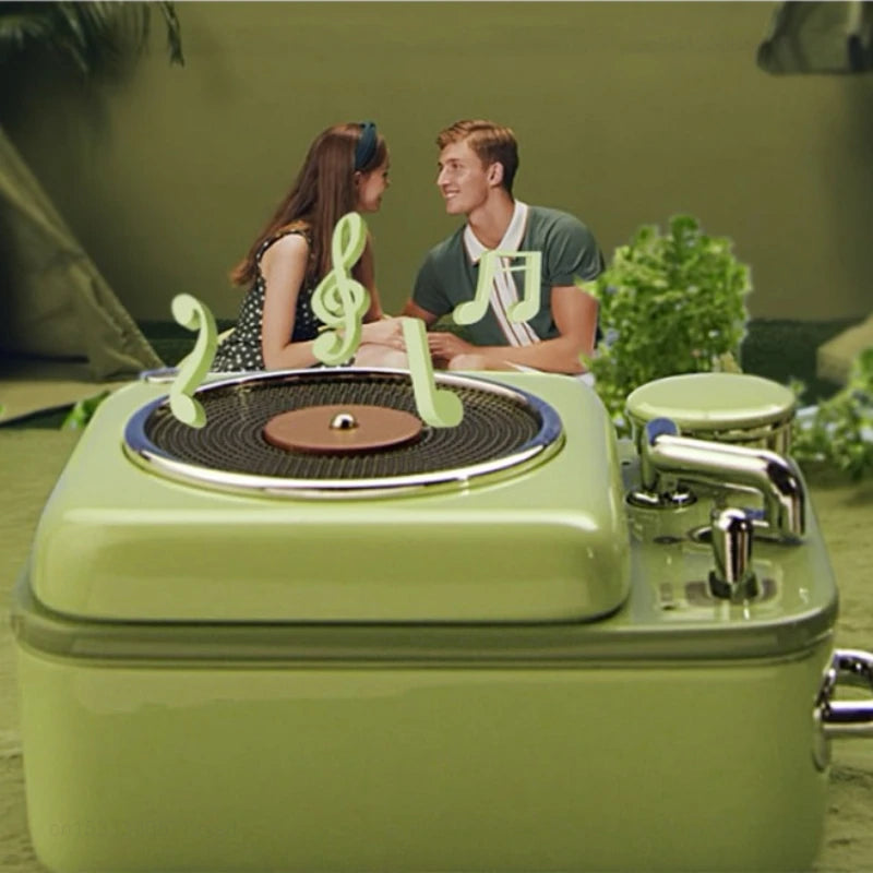 Youpin Cat King Atomic Record Player B612 Bluetooth Intelligent Elvis Audio Portable High Beauty Give Gift Zinc Aluminum Speaker