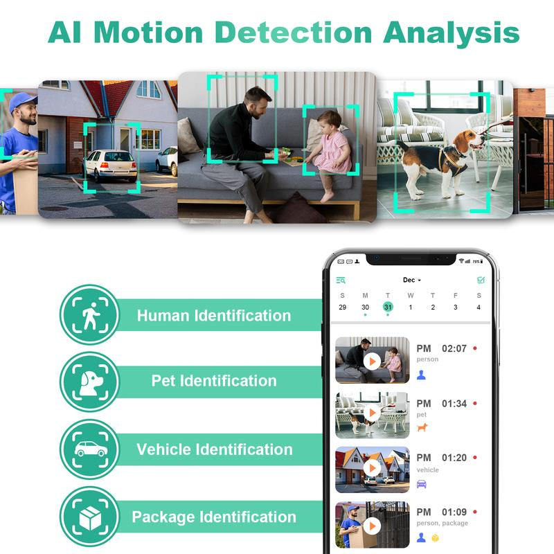 Vision Well Solar Powered Wireless Security Cameras for Home Outdoor , 1080P HD Clear Picture Wifi Security with Spotlight and Two-Way Audio,Eesy to Install