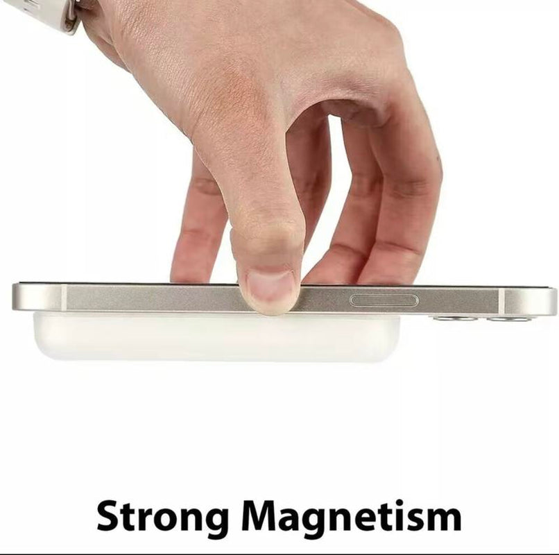 Suitable for Magsafe Battery Pack, 3-In-1 Portable Charger with Data Cable, Magnetic 10000Mah Portable Power Bank for Fast Charging, Ultra-Thin Travel Battery Pack, Compatible with Iphone 16/15/14/13/12