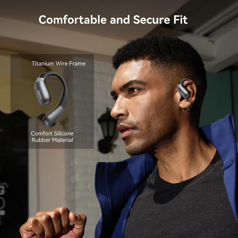 MINISO X28 OWS Open Ear Wireless Bluetooth Earbuds Support 135 Languages Real Time Bluetooth 58H Playback HIFI Stereo Fast Charging