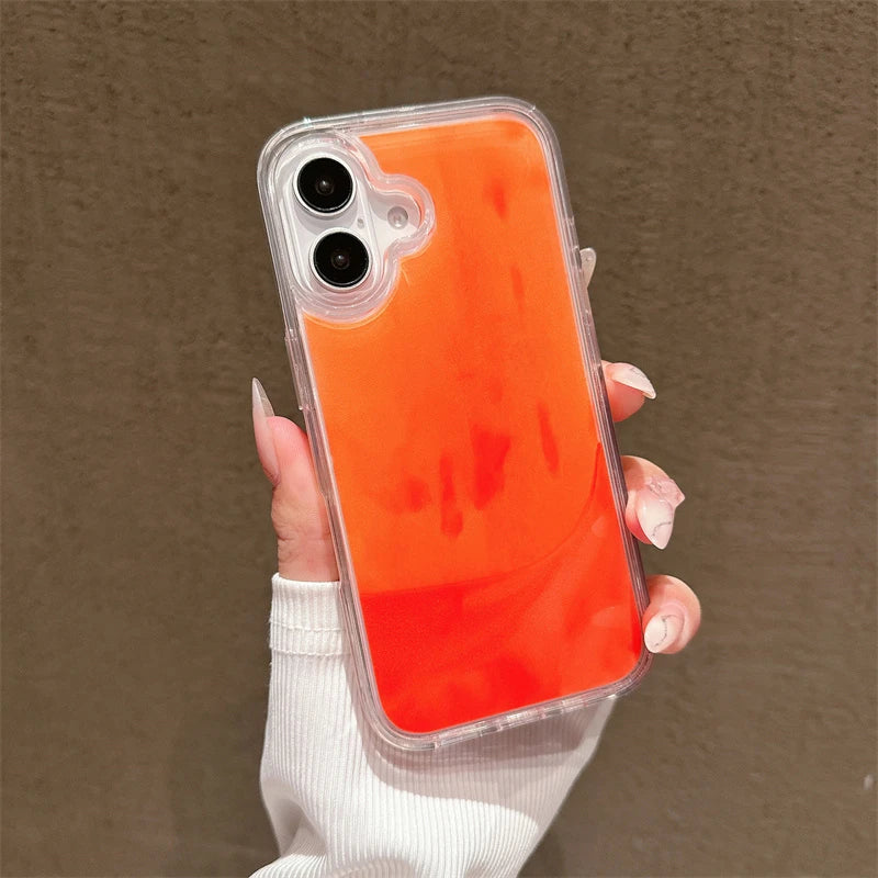 Shine Bright with Our Floating Luminous Quicksand Phone Case for iPhone 14/15/16 Pro Max & 13! ✨💖 Perfect for Girls! #GlitterGoals #PhoneCaseFashion