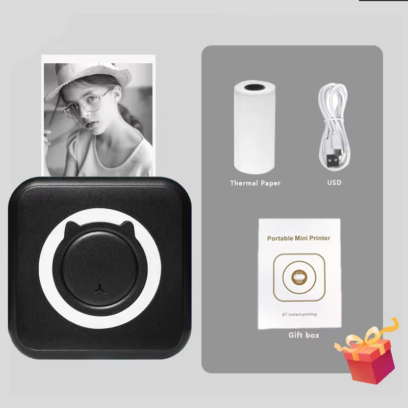 Print on the go! 📸✨ Check out this MINI Portable Thermal Printer - perfect for photos and labels! Wireless Bluetooth for Android & iOS! 🖨️💖