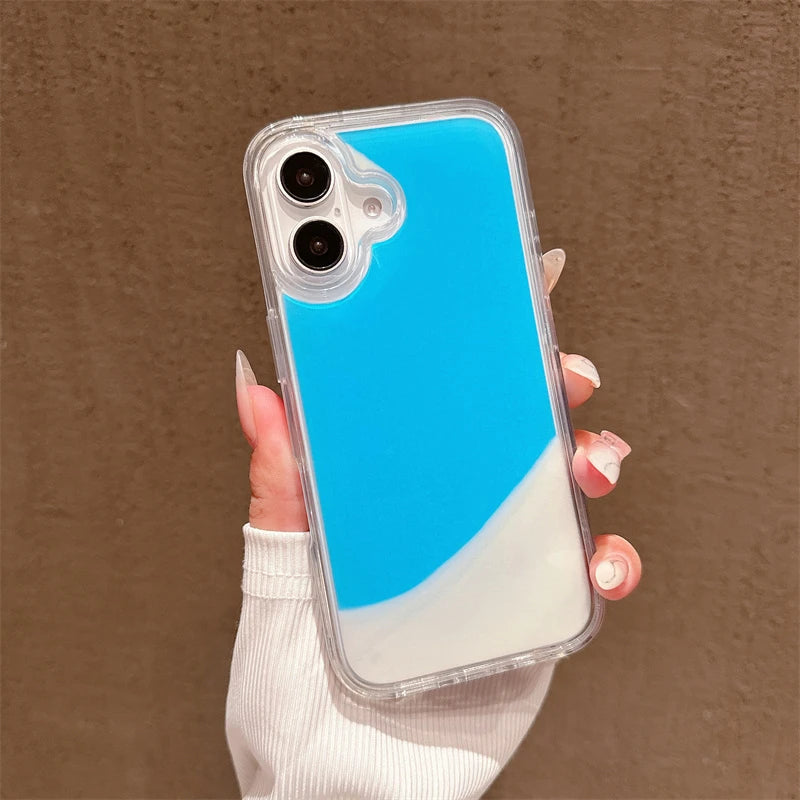 Shine Bright with Our Floating Luminous Quicksand Phone Case for iPhone 14/15/16 Pro Max & 13! ✨💖 Perfect for Girls! #GlitterGoals #PhoneCaseFashion