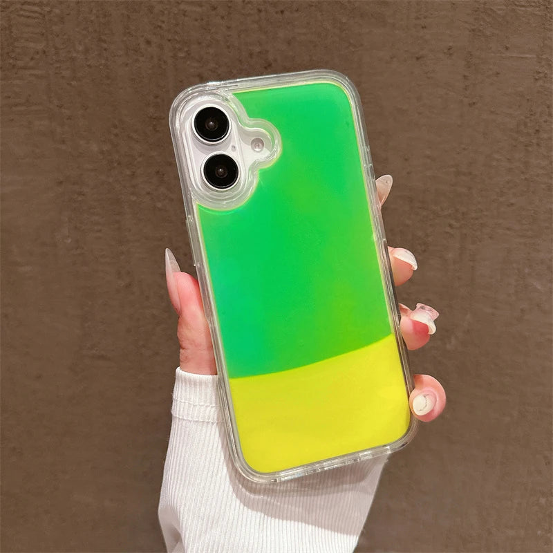 Shine Bright with Our Floating Luminous Quicksand Phone Case for iPhone 14/15/16 Pro Max & 13! ✨💖 Perfect for Girls! #GlitterGoals #PhoneCaseFashion