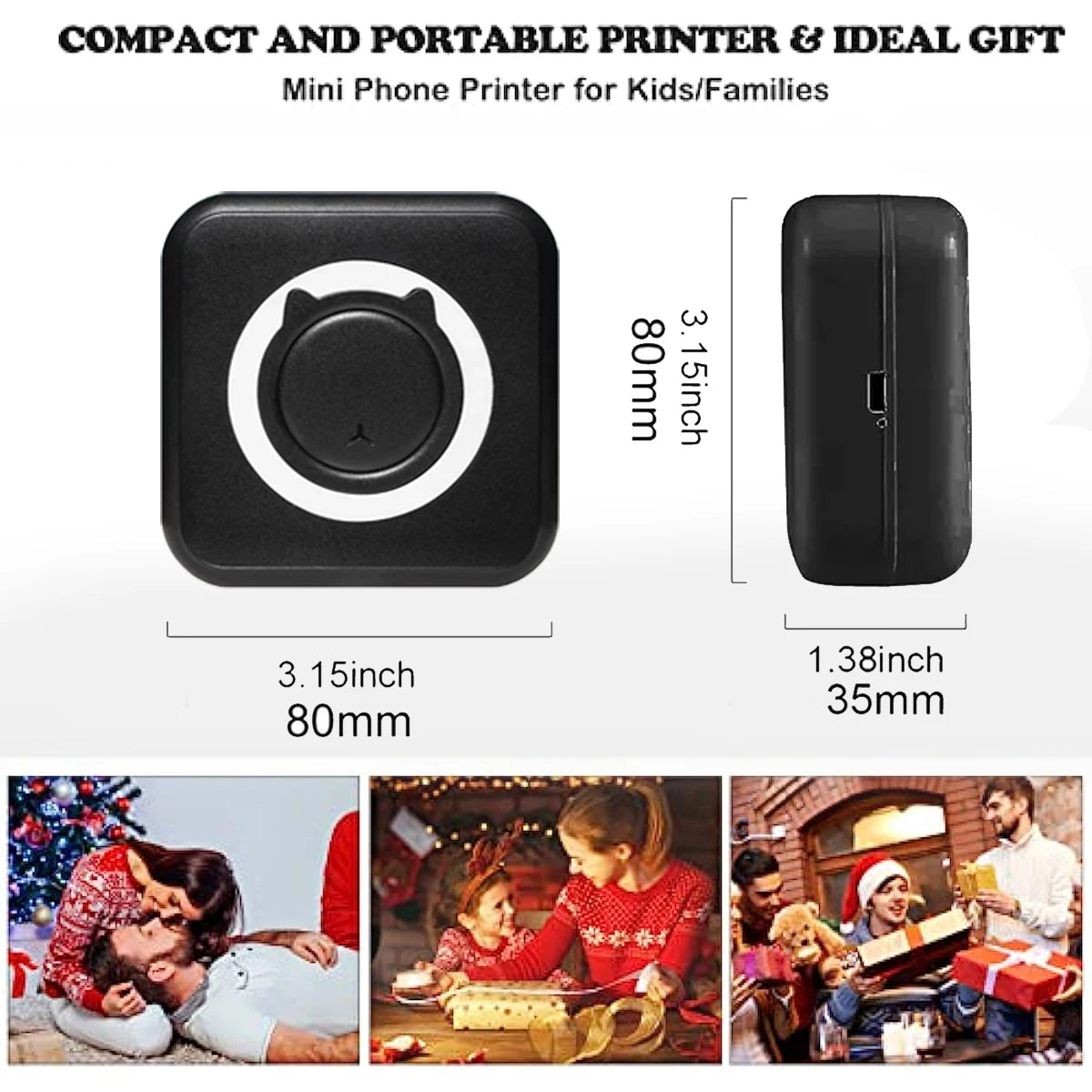 Print on the go! 📸✨ Check out this MINI Portable Thermal Printer - perfect for photos and labels! Wireless Bluetooth for Android & iOS! 🖨️💖