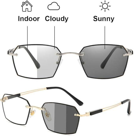 Precision Vision Aid Tool – Adjustable Focus & Photochromic Multifocal Reading Glasses for Precision Work
