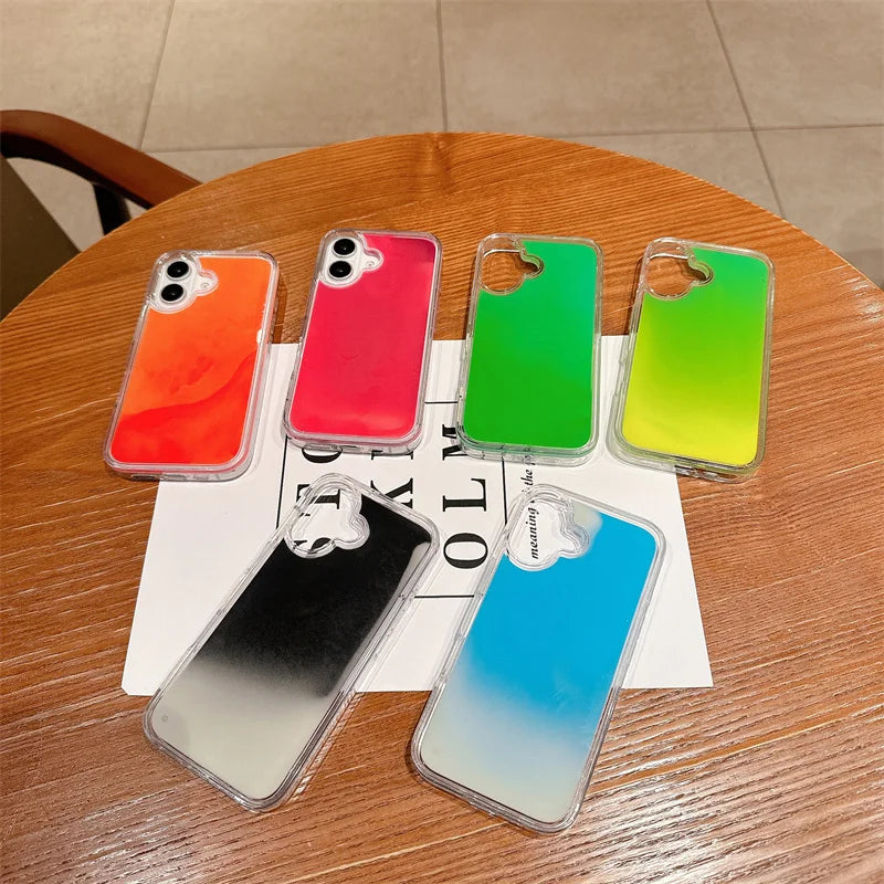 Shine Bright with Our Floating Luminous Quicksand Phone Case for iPhone 14/15/16 Pro Max & 13! ✨💖 Perfect for Girls! #GlitterGoals #PhoneCaseFashion