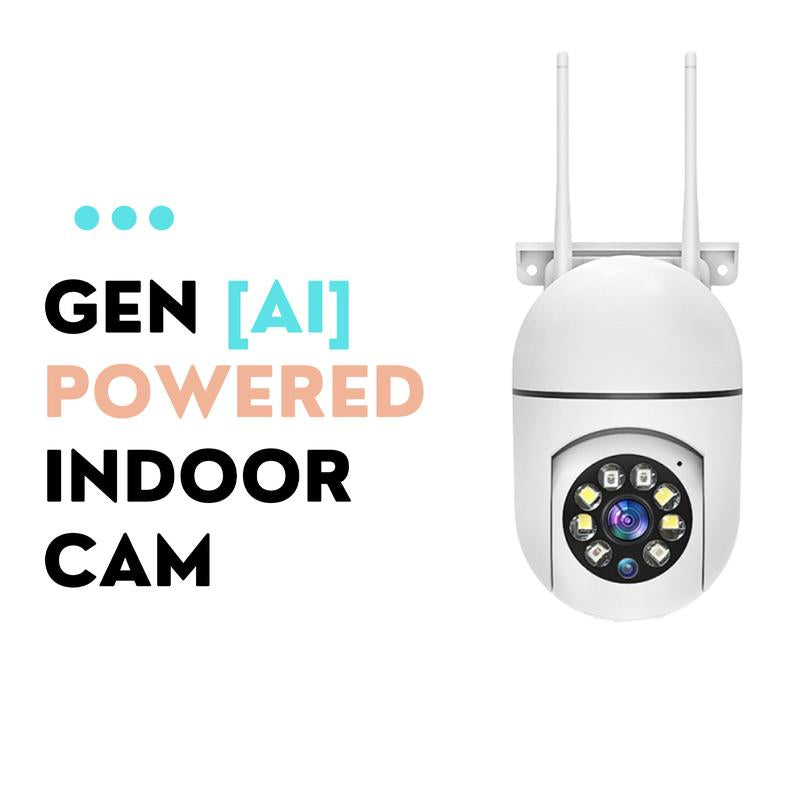 Hawkray AI Intelligent Surveillance Camera 911 Alarm Easy Install Quick Setup Full Color Night Vision Two Way Audio Motion Detection Security System Openai Enabled Professional Alarm Monitoring US Local Cloud - Installation